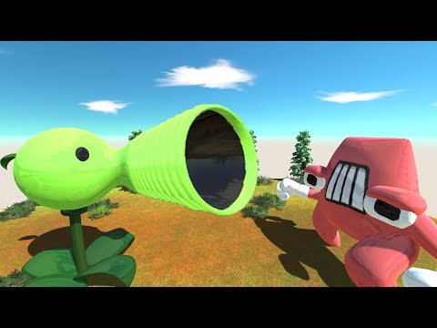 Which Team Will Win? Peashooter vs ALPHABET A - Animal Revolt Battle Simulator