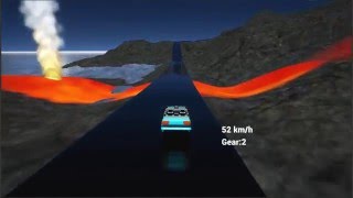 UE4: Basic Track on Volcanic island Showcase
