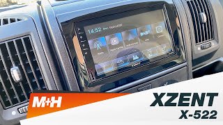M+H | XZENT X-522 - Základní funkce, Apple Car Play, Android Auto, couvací kamera