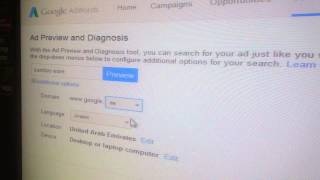 How to use Ad Preview and Diagnosis Tool in Google AdWords?