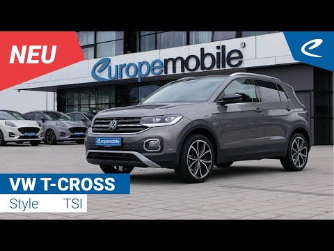 VW T-Cross Style (D8) Design TSI OPF 6 Gang PDC, R2D, LED, VIRTUAL, ACC, CAM, APP-CO. 18"
