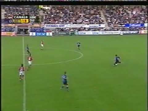 Sammandrag från SVT: Halmstads BK - Djurgårdens IF (2-2), 7 juli 2004