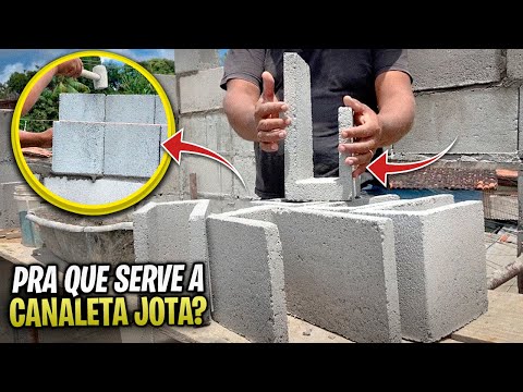 CANALETA J - ECONOMIZE MUITO DINHEIRO NA SUA OBRA FAZENDO ESSE BLOCO!