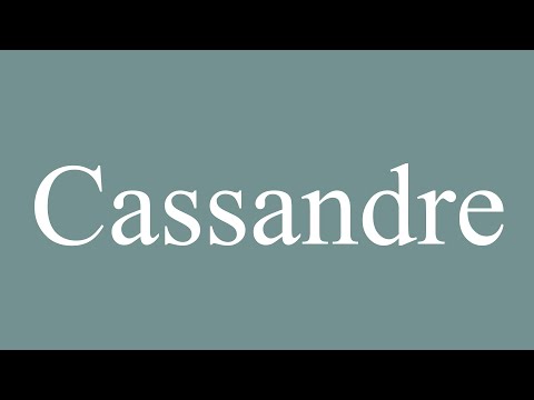 How to Pronounce ''Cassandre'' (Cassandra) Correctly in French