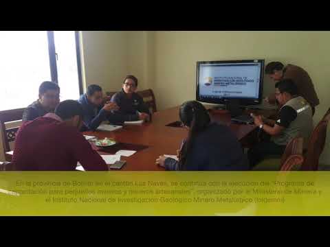 Mineros de la provincia de Bolívar se capacitan en prácticas y técnicas responsables