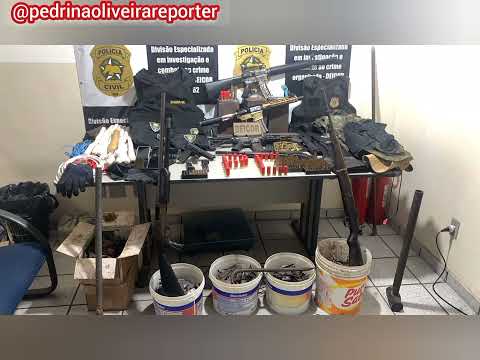 Polícia Civil apreende quatro fuzis de guerra em Senador Elói de Souza/RN