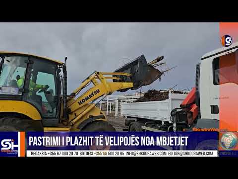 ShkodraWeb | Velipoja beach is being cleaned, 65 workers on the ground from the Buna spill in Vilu