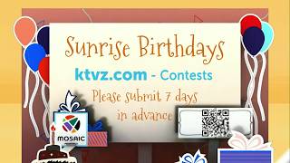 Sunrise Birthdays: Friday, August 21st