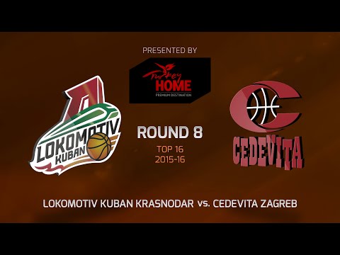 Highlights: Top 16, Round 8, Lokomotiv Kuban Krasnodar 87-63 Cedevita Zagreb