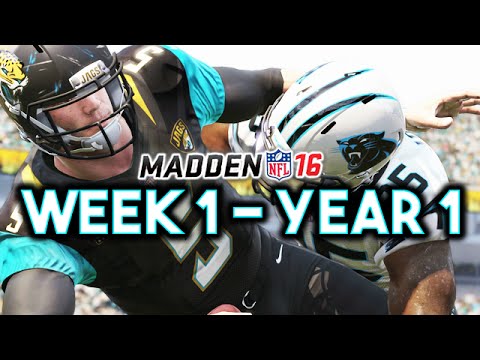 Madden 16 Jaguars Connected Franchise Year 1 - Week 1 vs Panthers (Ep.2)