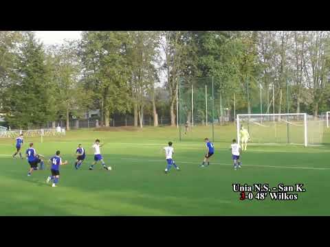 Unia Nowa Sarzyna strzela w meczu z Sanem Kłyżów - 7K. V Ligii 12.09.2025r.