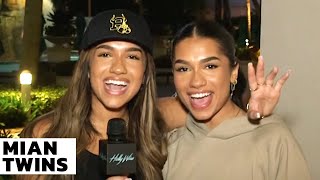 Aisha & Azra Mian TALK Collabing w/ the Dolan Twins & Starting A Clothing Line!! | Hollywire video