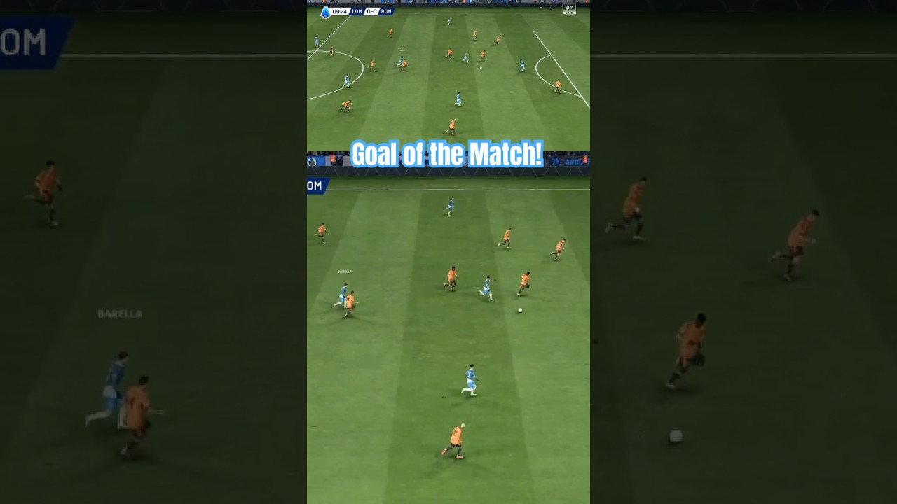 Inter Milan vs. Roma Serie A - Goal of the Match! #highlights #reels #shorts #football #fifa