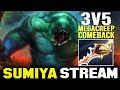 Unreal 3v5 Comeback with Divine Rapier Tidehunter | Sumiya invoker Stream Moment 3824