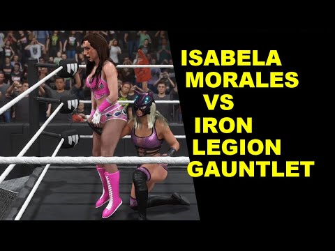 WWE 2K25 Isabela Morales vs Iron Legion Gauntlet