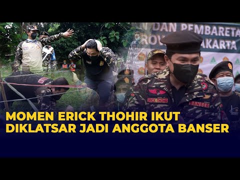 Jadi Anggota Kehormatan Banser, Ini Momen Erick Thohir Saat Ikuti Diklatsar