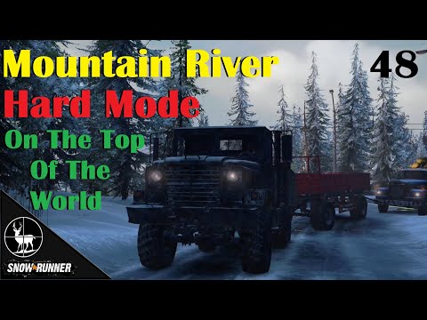 On The Top Of The World ⚠️ SnowRunner Hard Mode ⚠️ Alaska Contracts