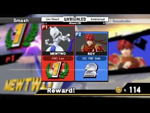 Unrivaled 4 WiiU - Goblinman (Roy) vs FBC LeoHeart (Mewtwo) - Winners R4