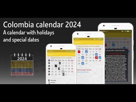 colombia calendar 2024 Video