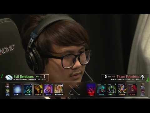 The Boston Major Group Stage: FACELESS vs EVIL GENIUSES Game 2