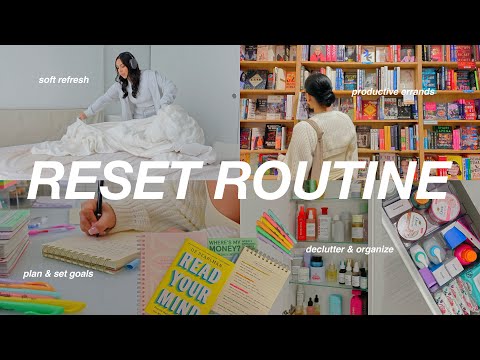 soft reset routine 2026 🌱 goal setting, planner tips, self care declutter + organizing motivation