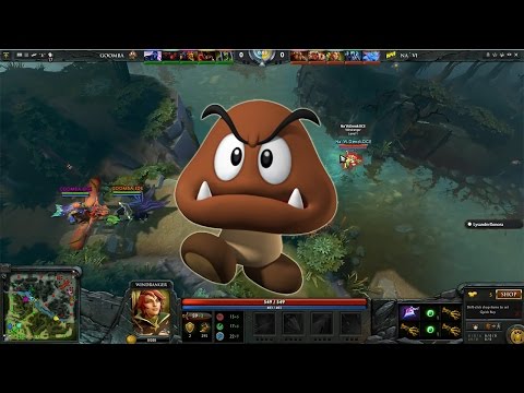GOOMBA plays: Cliffed Dendi and Dive Dota 2