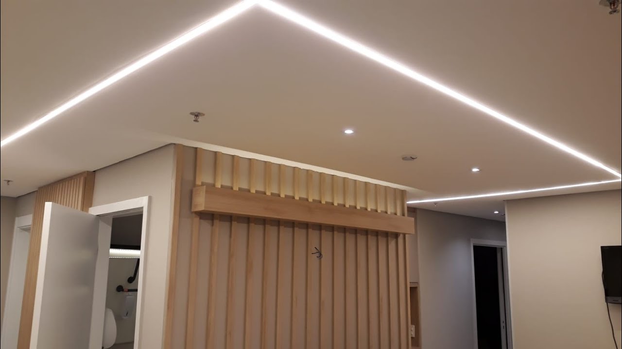 Como Instalar perfil de LED no teto de gesso