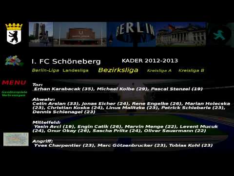 I. FC Schöneberg Kader 2012-2013 Bezirksliga 3. Abteilung