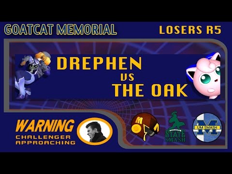 Goatcat Memorial Singles - Drephen (Sheik) vs the Oak (Jigglypuff) LR5