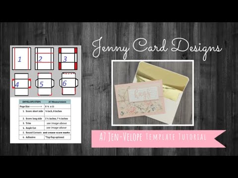 How to Make an Easy A7 (5x7)  Envelope Tutorial | Jen-Velope Templates | DIY Crafts
