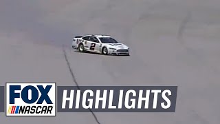 Danica Patrick Sends Brad Keselowki on Massive Slide - Talladega - 2014 NASCAR Sprint Cup