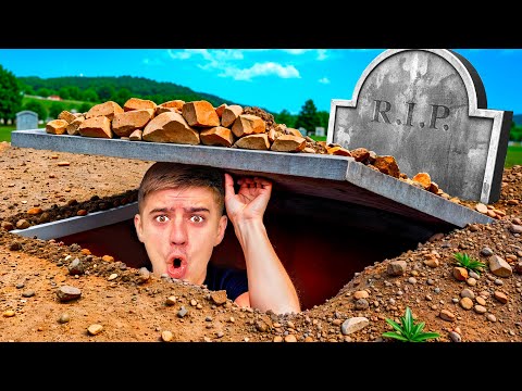 We Got Stuck in a SECRET Bunker at the Cemetery!