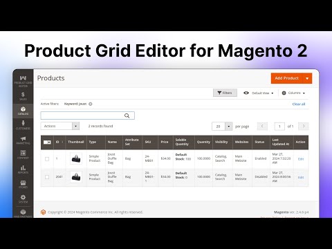Magento 2 Product Grid Editor – Update Product Details in Seconds