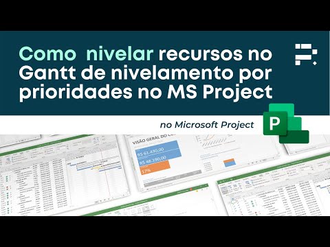 COMO NIVELAR RECURSOS NO GANTT DE NIVELAMENTO POR PRIORIDADES NO MS PROJECT