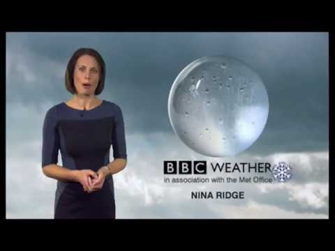 Nina Ridge BBC Weather 2012 12 22