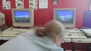 Amiga Null Modem Serial Link Game Demonstration 