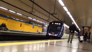 preview picture of video 'Metro de Madrid Línea 10, estación de Fuencarral. HD.'