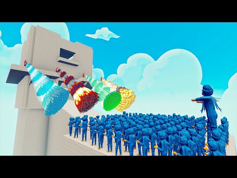 100x HUGGY WUGGY + 1x GIANT vs 4x EVERY GOD - Totally Accurate Battle Simulator TABS