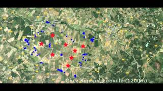 preview picture of video 'Baignes, Bran, Léoville et Vanzac et les éoliennes.'