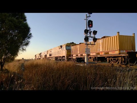 Triple NR's on MP5 Container Train - PoathTV Australian Railways