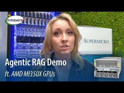Agentic RAG on Supermicro MI350X | AMD Solution Blueprints Demo with Live Monitoring