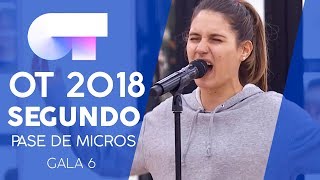 "SET FIRE TO THE RAIN" - SABELA | Segundo pase de micros Gala 6 | OT 2018