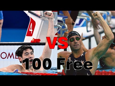 Jason Lezak VS Pan Zhanle: 100 Freestyle Relay Split | Side By Side Comparison