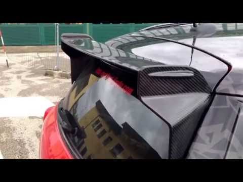 Crash test spoiler full carbon RSI c6 - powered by Rockford Fosgate sound