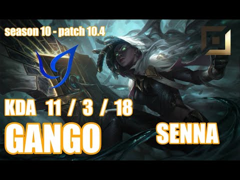 【韓国サーバー/GM/vs 5KRチャレ】CGA GANGO セナ(Senna) VS SB OnFleek ジン(Jhin) BOT - Patch10.4 KR Ranked【LOL】