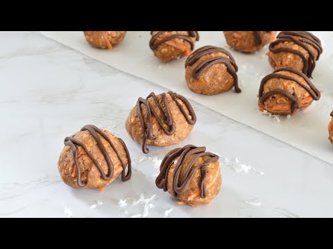 Carrot Cake Truffles | Protein Energy Ball Recipe