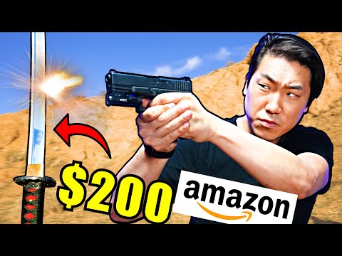Can a $200 Amazon Katana Cut a Bullet?
