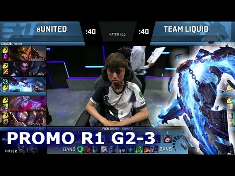 Liquid vs eUnited Game 3 | Round 1 Promotion/Relegation S7 NA LCS Summer 2017 | TL vs EUN G3