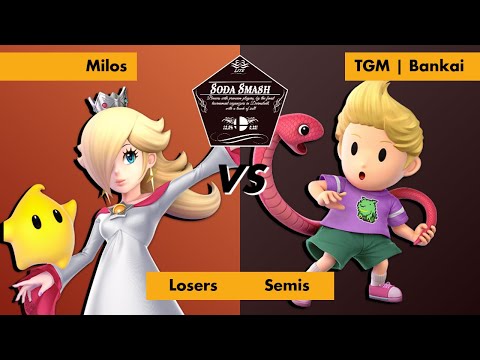 Soda Smash Lite #8 - Losers Semis - Milos (Rosalina) vs. TGM | Bankai (Lucas)