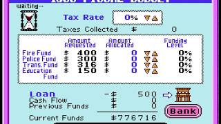SimCity NES Prototype - Infinite Money Glitch